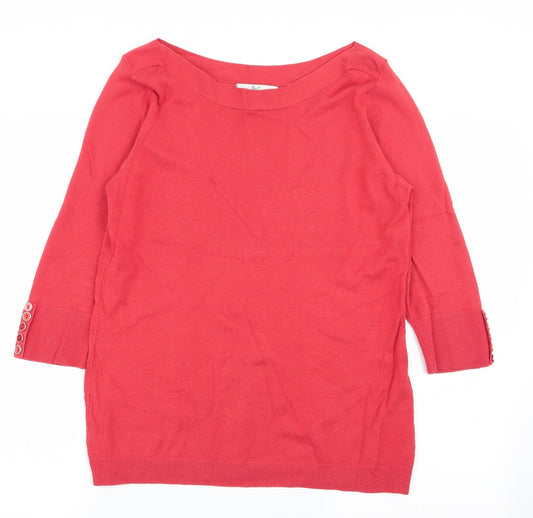 Womens UK Size M Klass Red Pullover Jumper