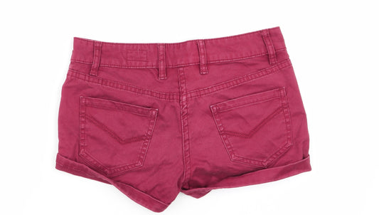 johnnie b Womens Red Chino Shorts Size 26 in
