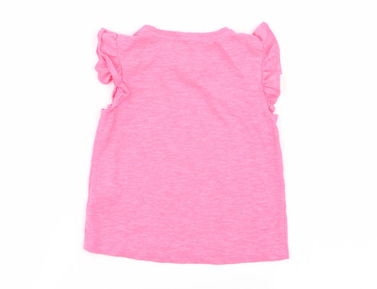 TU Girls Pink Basic T-Shirt Size 2-3 Years
