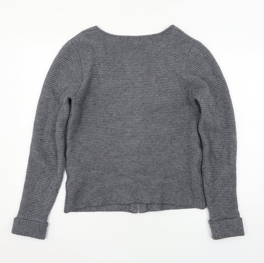 CASAMIA Womens Grey Knit Cardigan Jumper Size S