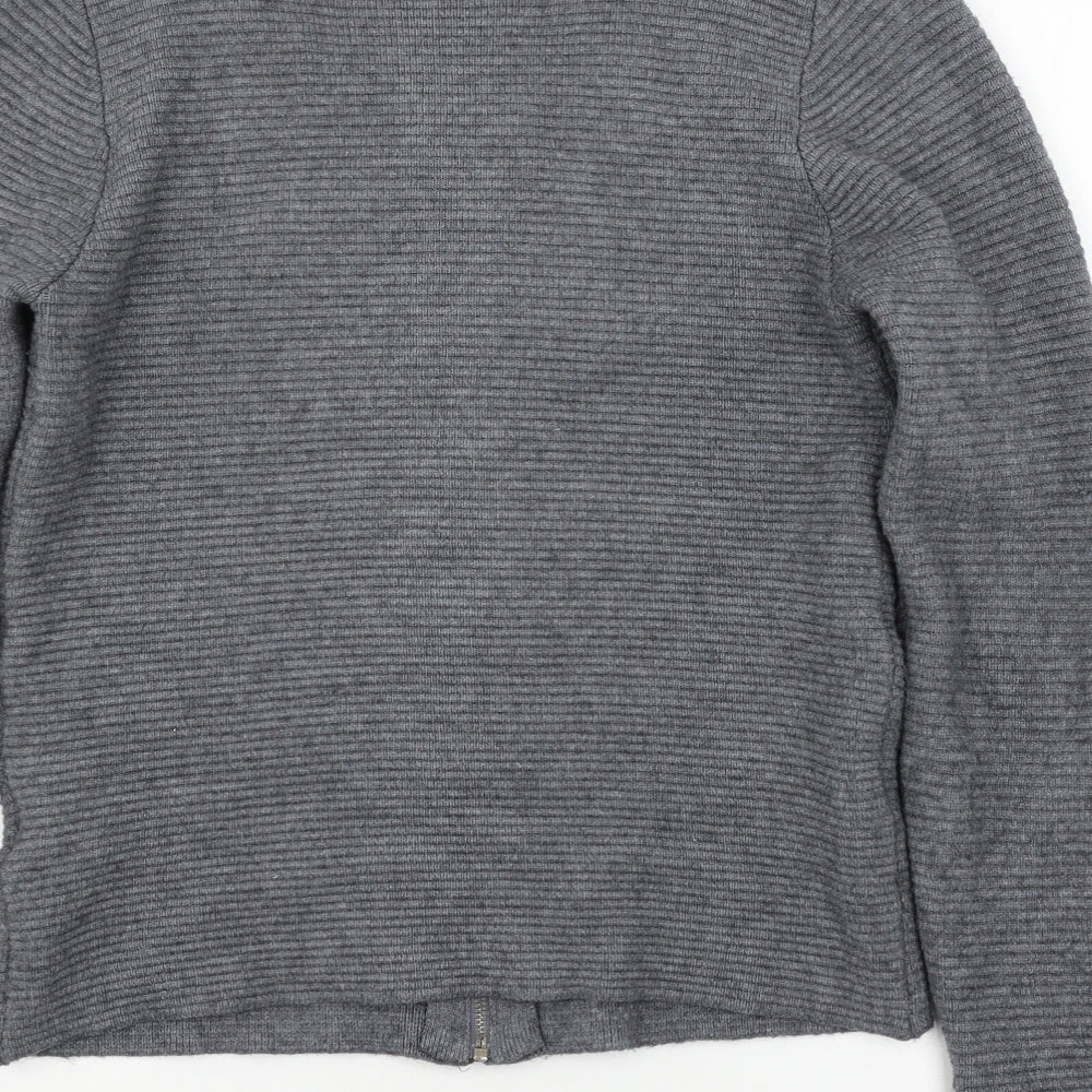 CASAMIA Womens Grey Knit Cardigan Jumper Size S