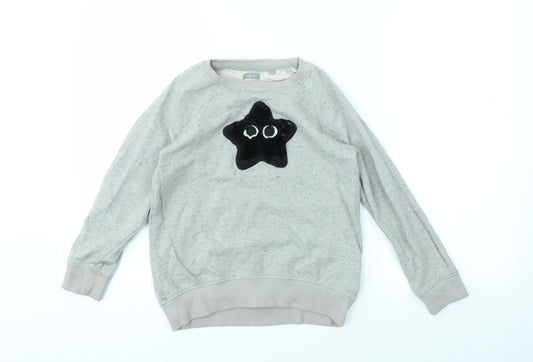 NEXT Girls Grey Pullover Jumper Size 9 Years