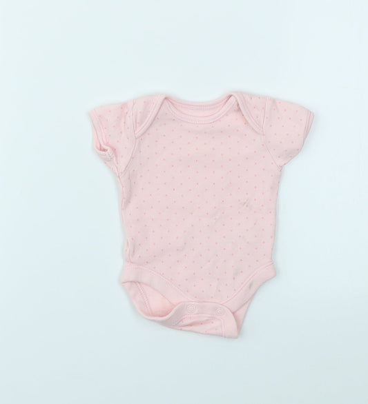 George Girls Pink Spotted Babygrow One-Piece Size Newborn