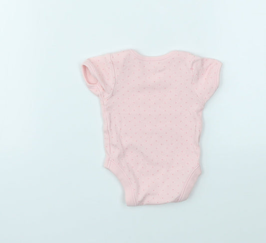 George Girls Pink Spotted Babygrow One-Piece Size Newborn