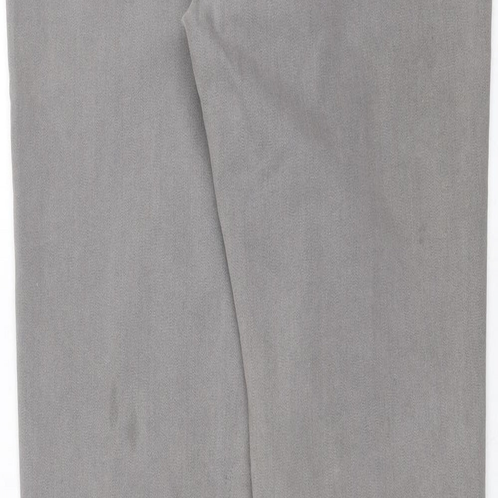 Womens UK Size 12 Preworn Slim Fit Straight Grey Jeans