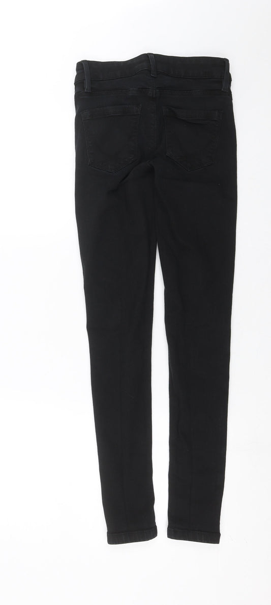 Oasis Womens Black Denim Skinny Jeans Size 6 L28 in