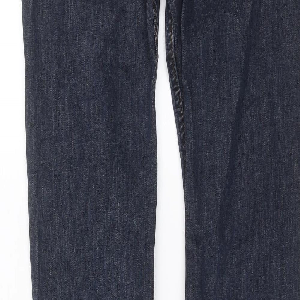 Womens UK Size 29 in H&M Regular Fit Straight Blue Jeans