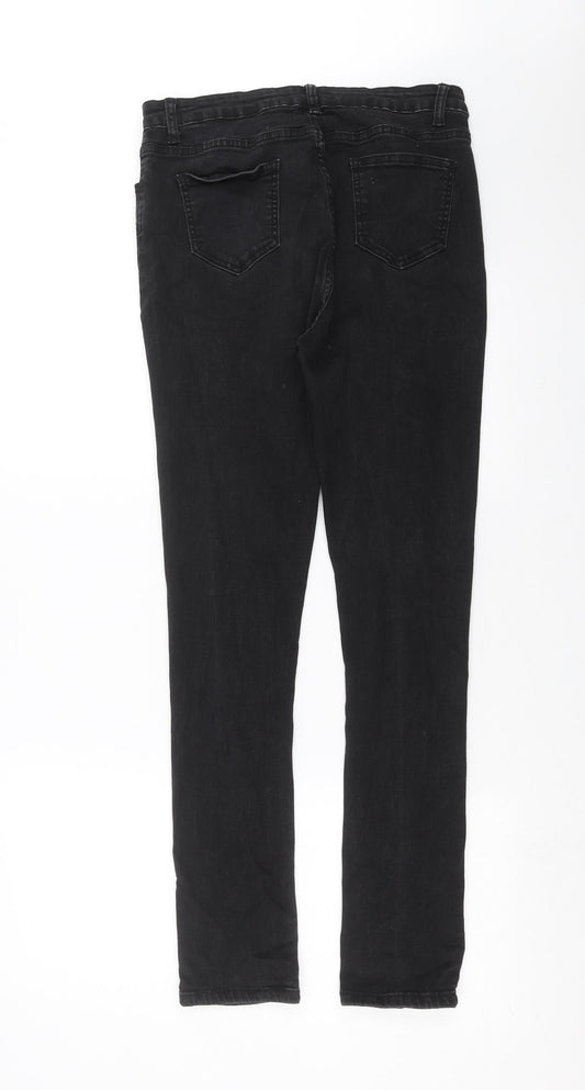 SheIn Womens Black Denim Skinny Jeans Size L L30 in
