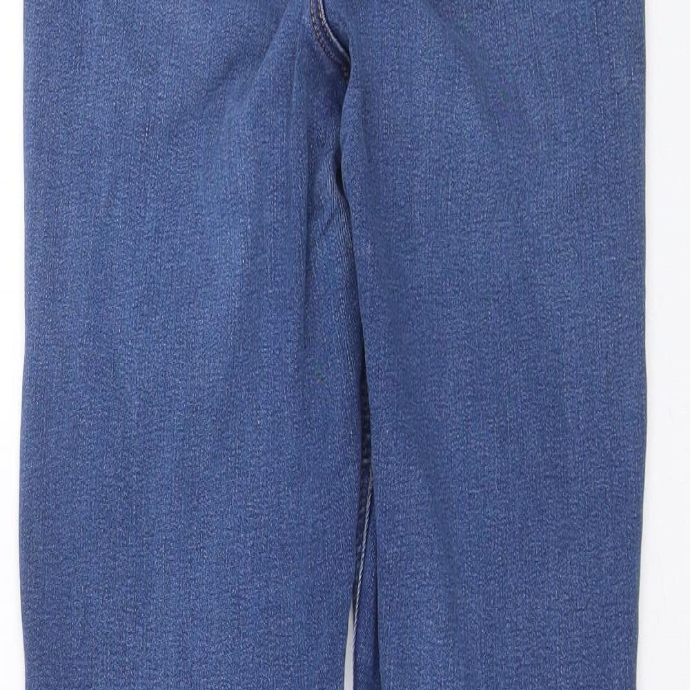 Topshop Womens Blue Denim Skinny Jeans Size 24 in L26 in
