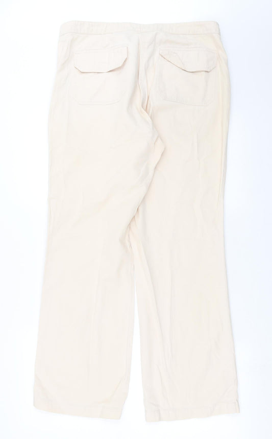 Essential Style Womens Beige Trousers Size 16 L29 in
