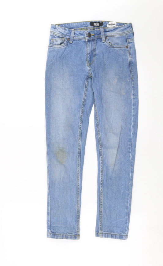 MONO Boys Blue Denim Tapered Jeans Size 10 Years