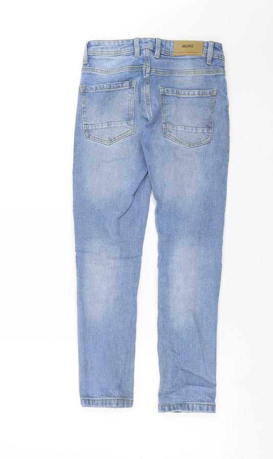 MONO Boys Blue Denim Tapered Jeans Size 10 Years