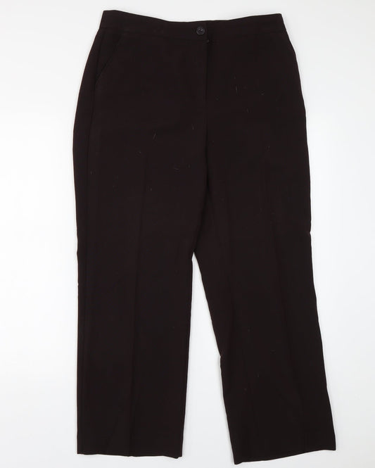 Maine Womens Brown Trousers Size 14 L27 in
