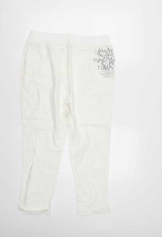 Soccx Womens White Trousers Size M L24 in