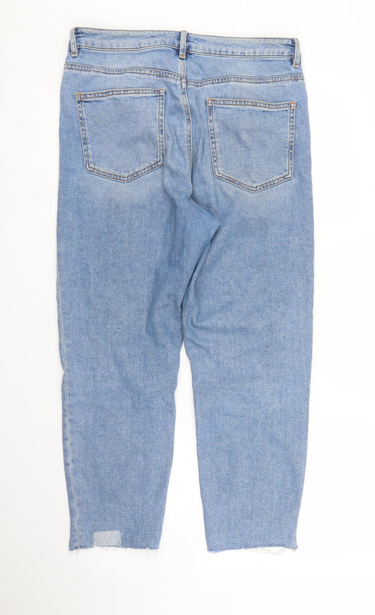 ASOS Mens Blue Denim Cropped Jeans Size 32 in L28 in