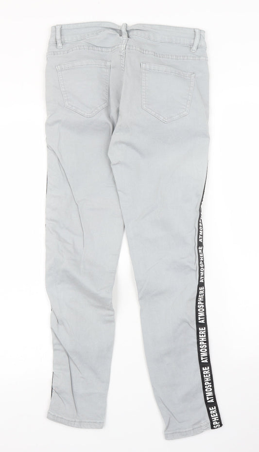 Primark Womens Grey Skinny Jeans Size XS L27 in