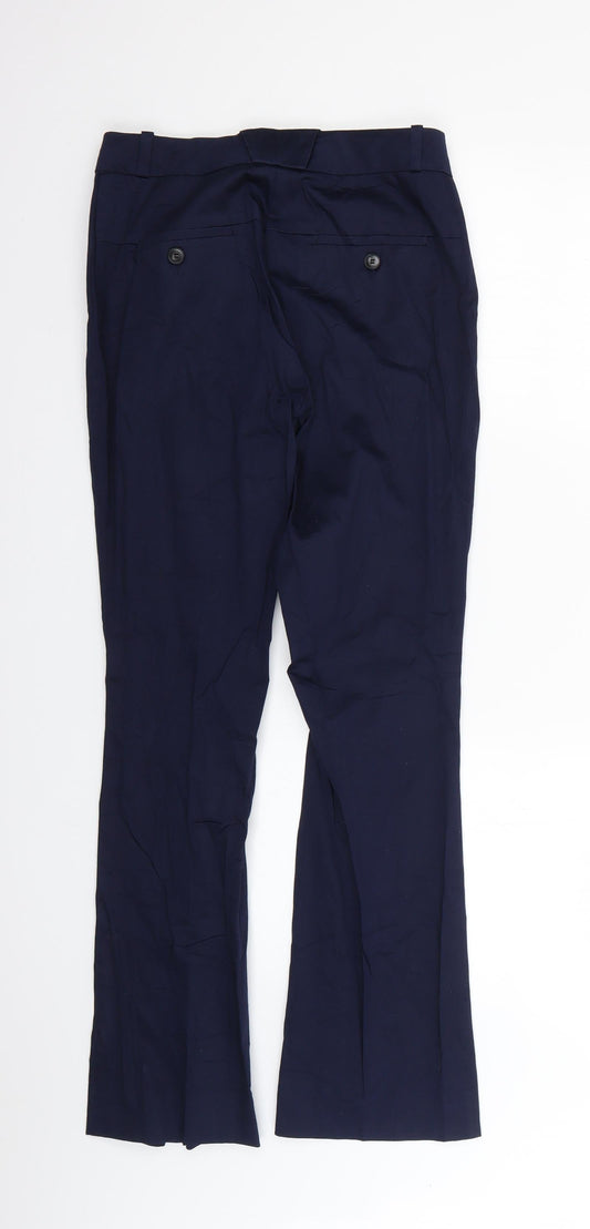 H&M Womens Blue Trousers Size 4 L26 in