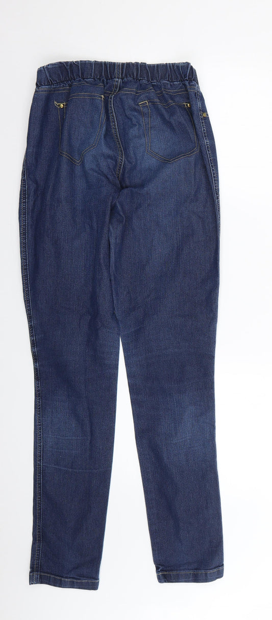 Denim & Co. Womens Blue Skinny Jeans Size 12 L27 in