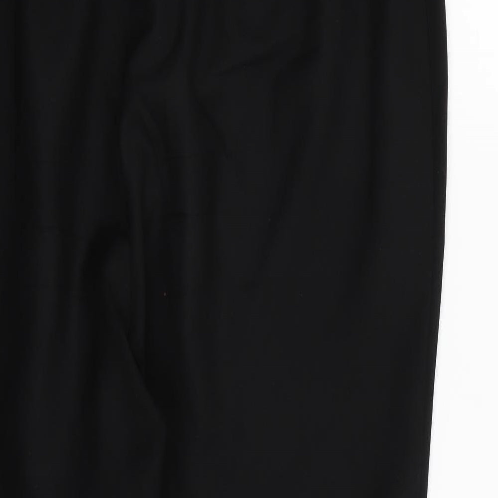 F&F Womens Black Trousers Size 16 L22 in