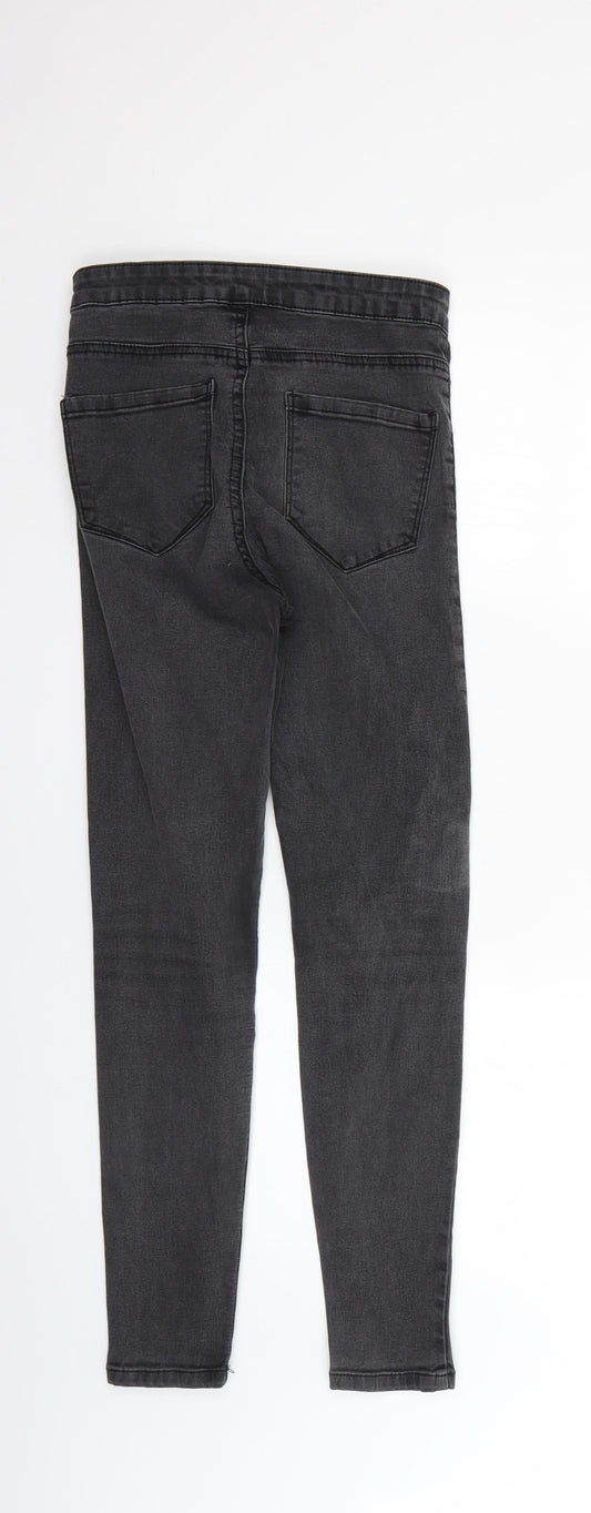 Denim & Co. Womens Grey Skinny Jeans Size 8 L26 in