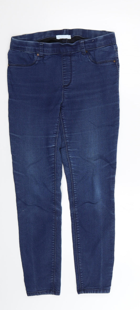 Womens UK Size 10 BHS Regular Fit Skinny Blue Jeans