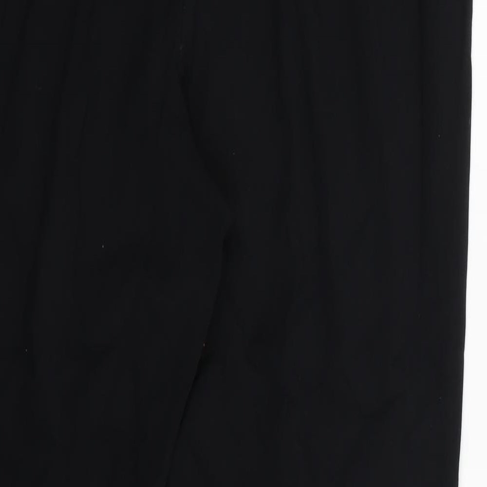 Womens UK Size 16 Marks and Spencer Regular Fit Black Trousers