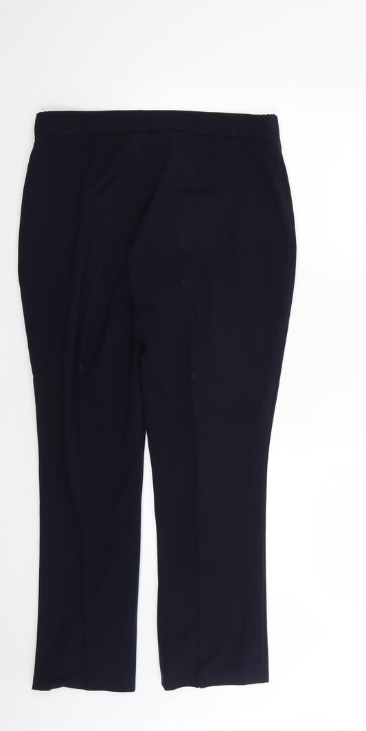 Simply Be Womens Blue Trousers Size 12 L24 in