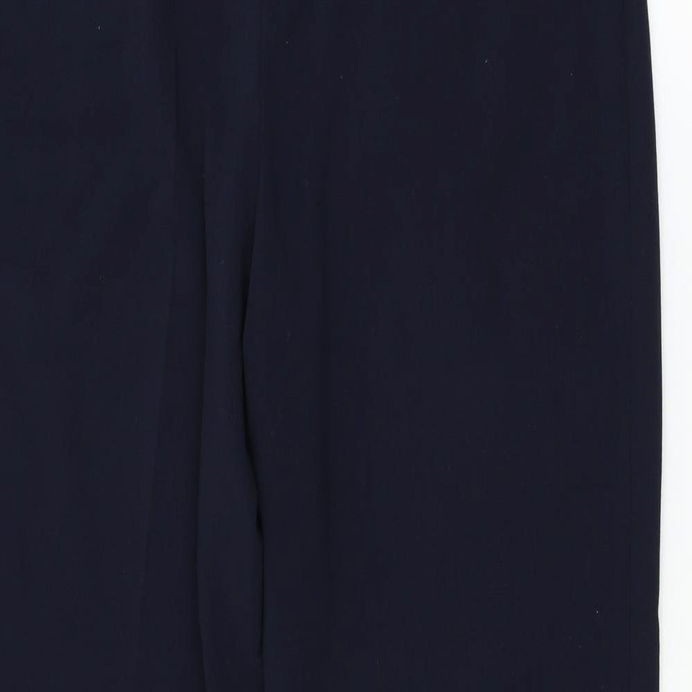 Womens UK Size 14 Marks and Spencer Regular Fit Blue Trousers