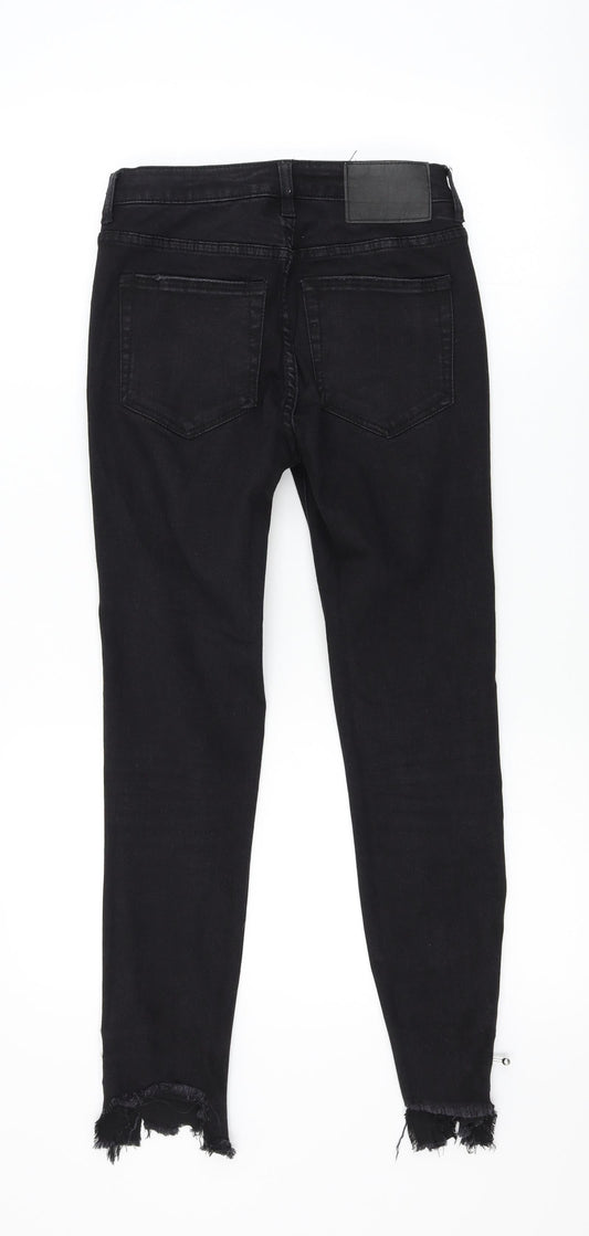 Pull&Bear Womens Black   Mom Jeans Size 34 L27.5 in