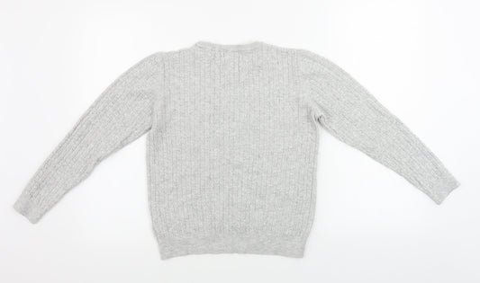 Womens UK Size 14 Papaya Grey Pullover Jumper