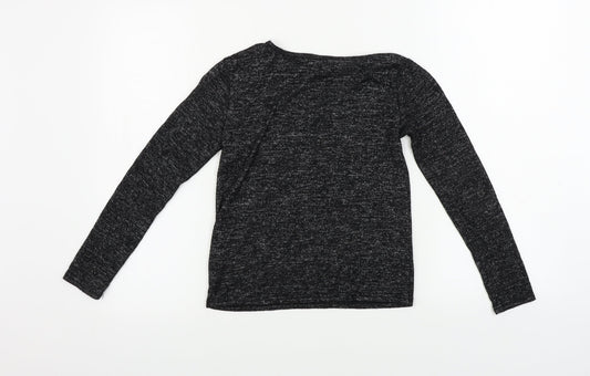 Primark Girls Black Pullover Jumper Size 9-10 Years