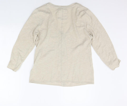 Womens UK Size M H&M Beige Pullover Jumper