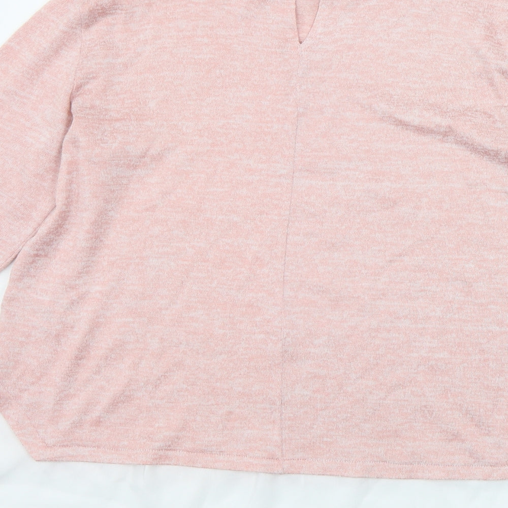 Primark Womens Pink Pullover Jumper Size S