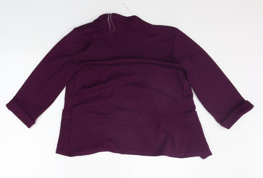 CND Womens Purple Cardigan Jumper Size 10