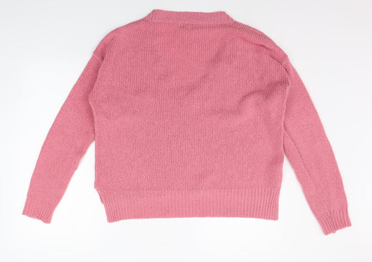 Womens UK Size 12 NEXT Pink Pullover Jumper