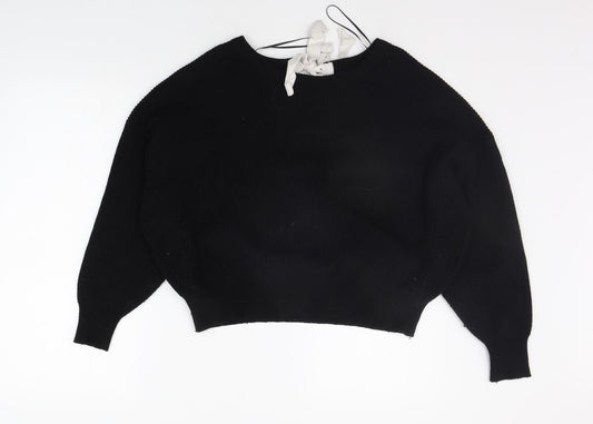 Womens UK Size M Zara Black Pullover Jumper