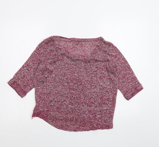 Womens UK Size 14 New Look Red Basic T-Shirt