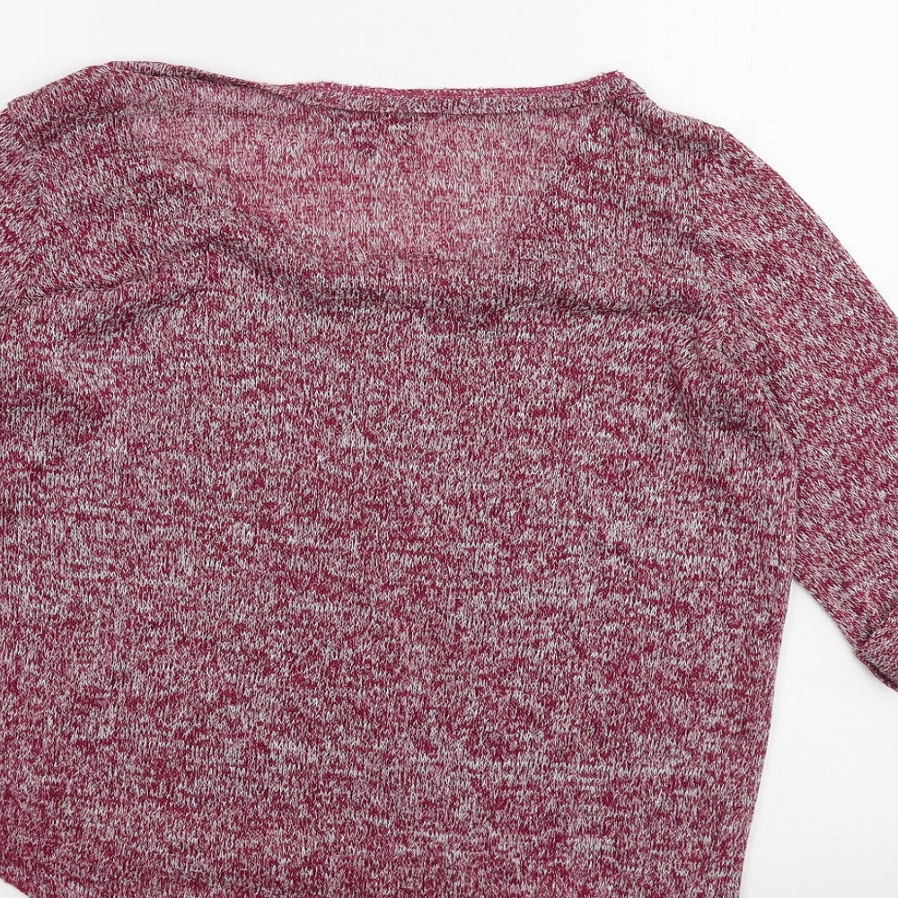 Womens UK Size 14 New Look Red Basic T-Shirt