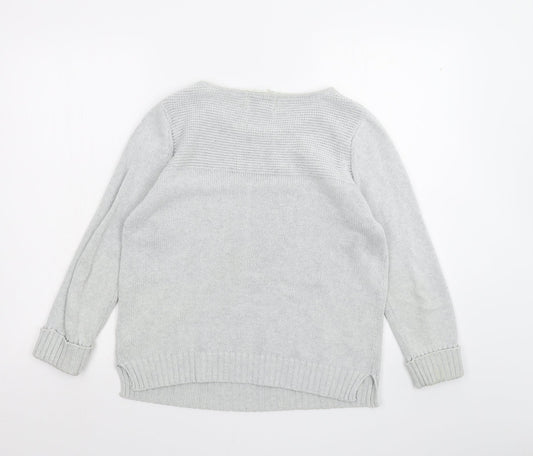 Womens UK Size 14 Papaya Grey Pullover Jumper