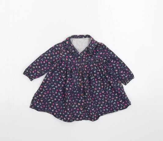 Nutmeg Baby Blue A-Line Size 6-9 Months