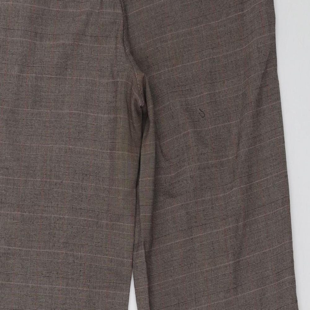 Womens UK Size 14 Marks and Spencer Regular Fit Brown Trousers