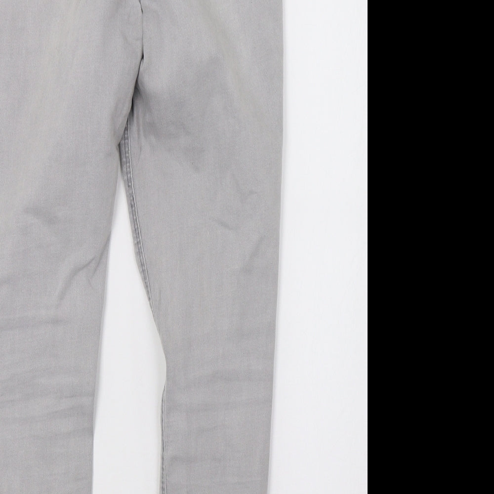 Matalan Womens Grey Denim Skinny Jeans Size 14 L29 in