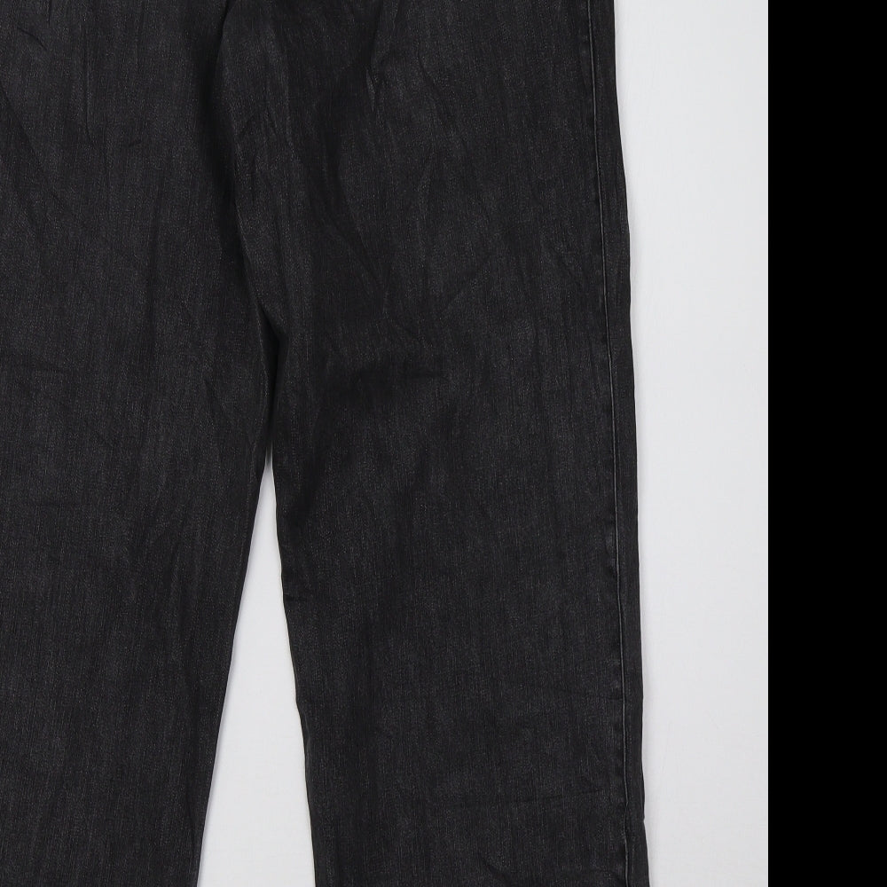 Liz Claiborne Womens Grey Denim Mom Jeans Size 12 L32 in