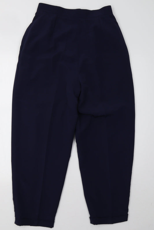 lenvol Womens Blue Trousers Size 8 L29 in