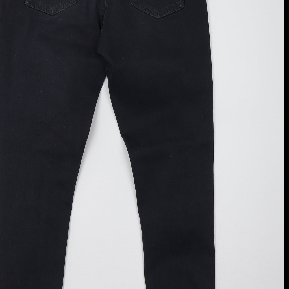 Dorothy Perkins Womens Black Denim Skinny Jeans Size 10 L28 in