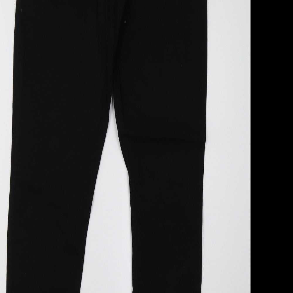 Primark Womens Black Trousers Size 8 L27 in