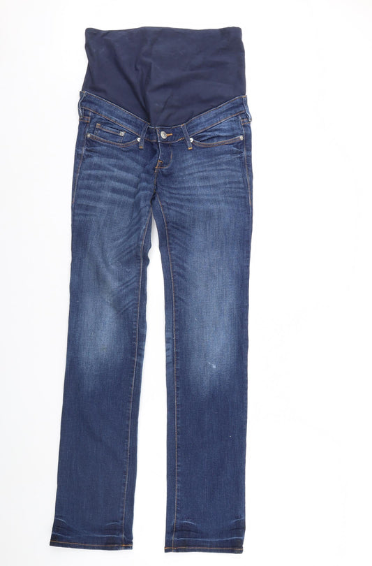 &Denim Womens Blue Denim Skinny Jeans Size 6 L31 in