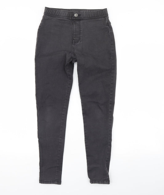 m&s Girls Grey Denim Skinny Jeans Size 13 Years