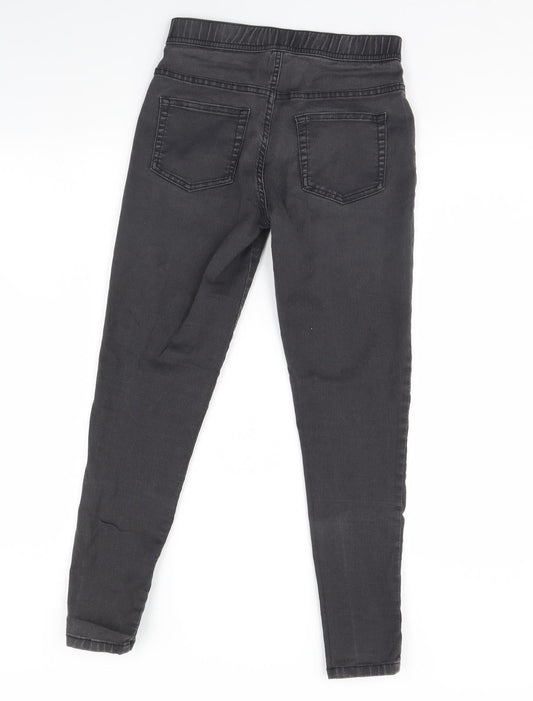 m&s Girls Grey Denim Skinny Jeans Size 13 Years