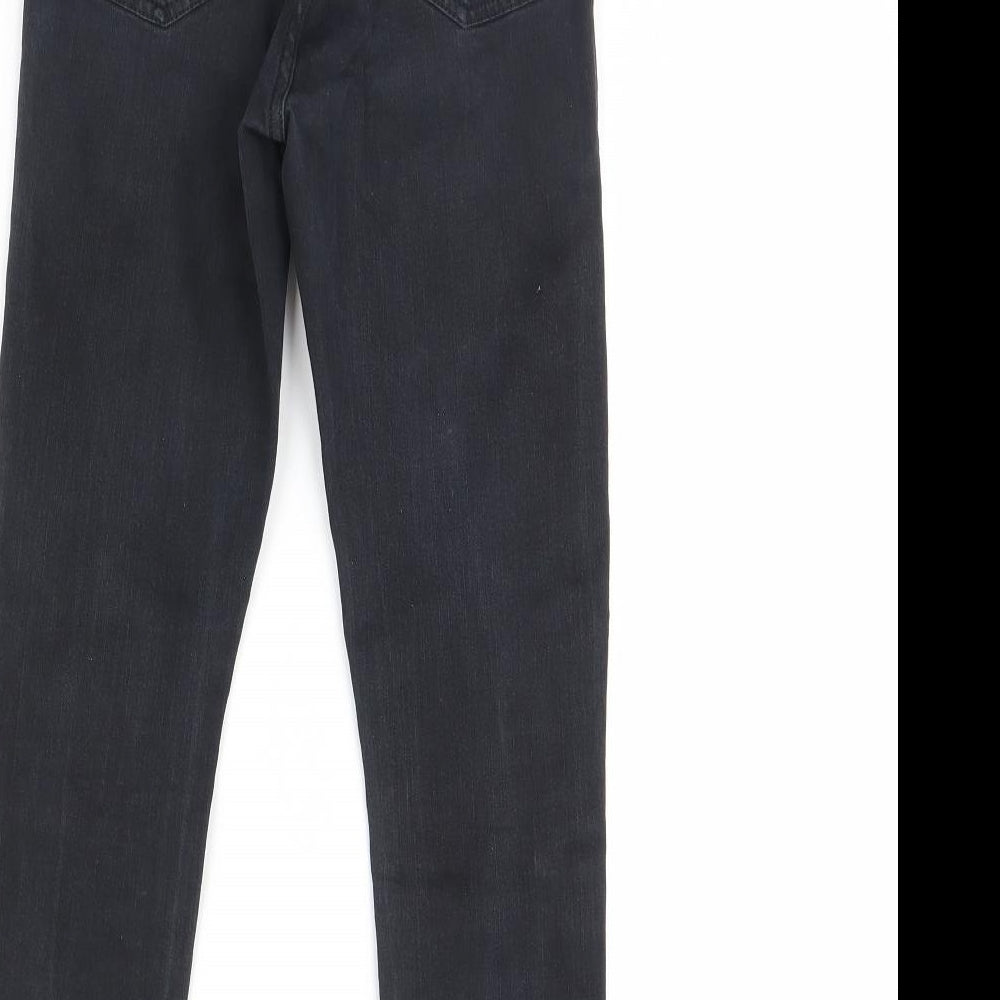 Topshop Womens Black Denim Skinny Jeans Size 26 L30 in